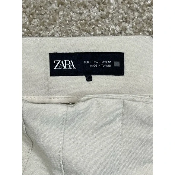 ZARA Pants Beige‎ Size L/30 Womens - Picture 3 of 9